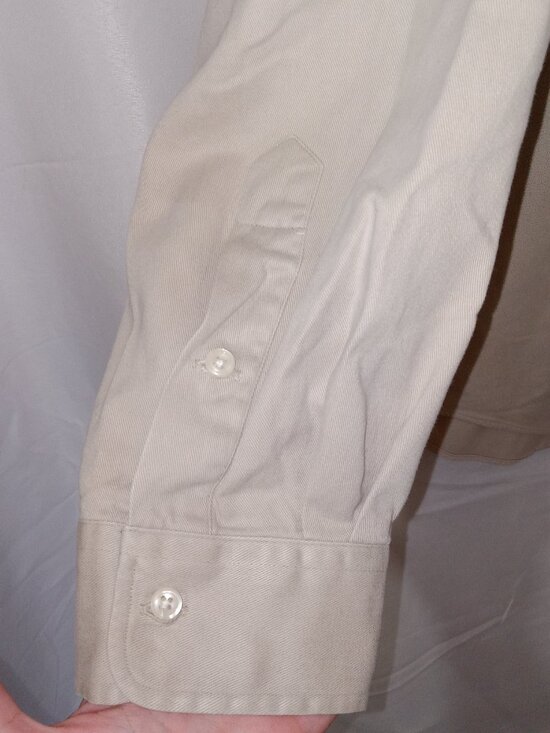 Vintage Ralph Lauren Button Up Shirt Mens XXL Khaki Blaire Pony 90s Preppy - Picture 2 of 14